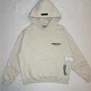 Essentials light oatmeal Hoodie size medium